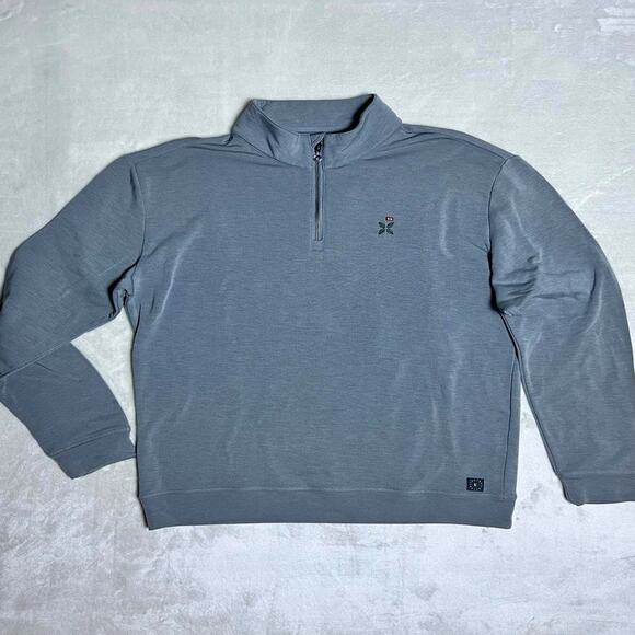 LinkSoul Golf Performance 1/4 Zip Shirt Men's 2XL Wick Soft Stretch Stylish Gray - Picture 1 of 8